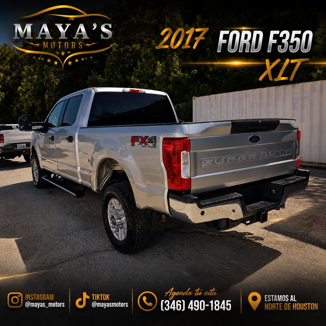 Ford F-350 2017 vista trasera